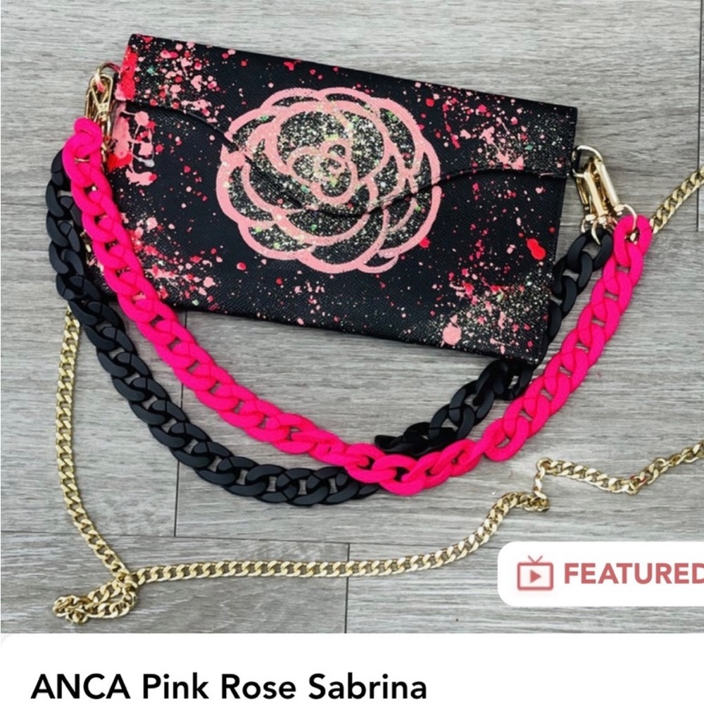Anca Barbu authentic genuine leather Pink Rose Sabrina